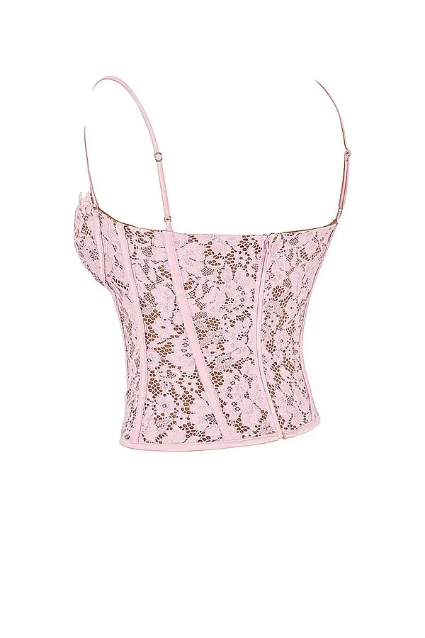 Women's Fashion Lace Spice Sling Vest Fishbone Top