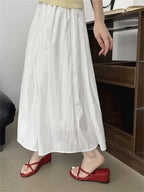 Elegant Cross Strap Wedge Sandals Low Heel Slip On