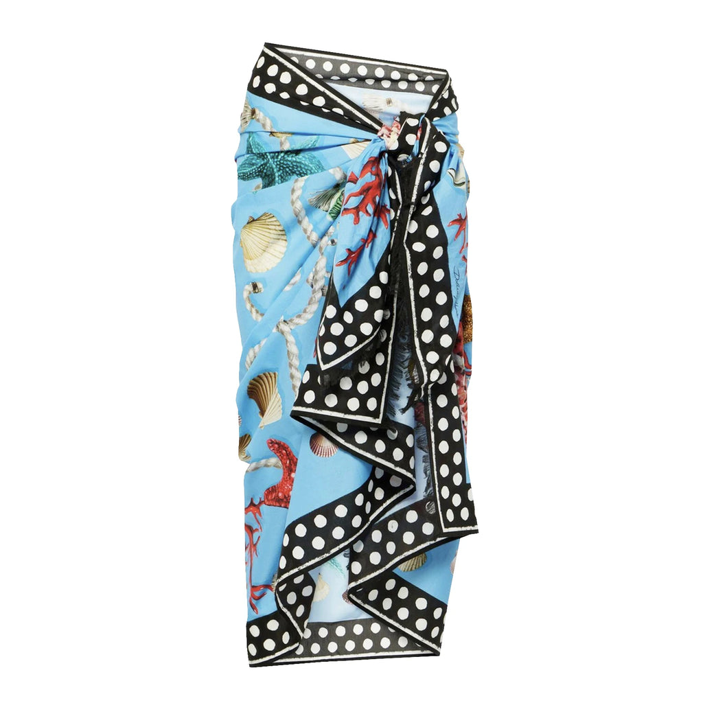 Playful Print Underwire One Piece Swimsuit With Skirt For Beach Summer Fun