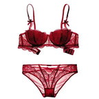 French Lace Half Cup Push Up Bra Ultra Thin Comfort With Minimalist Edge For Women