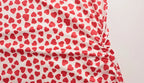 Heart Print Strapless Hip Wrap Sheath Dress