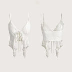 Sunny Chic Corset Lace Crop Top Sleeveless Tank
