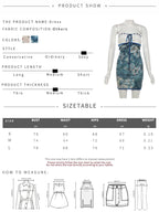 Ribbon Bow Women Lace Patchwork Art Print Folds Mini Body-con Dress