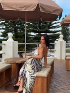 Retro Prints Set With Tube Top