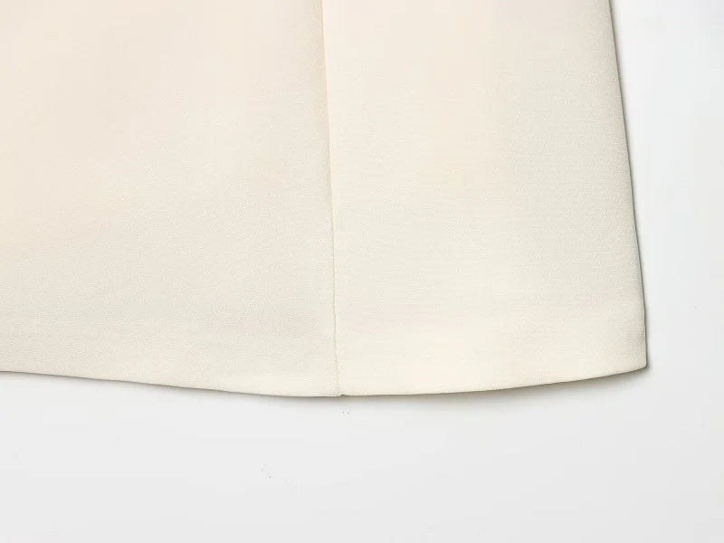 Pleated Mini Dress For Women Elegant Short Sleeve