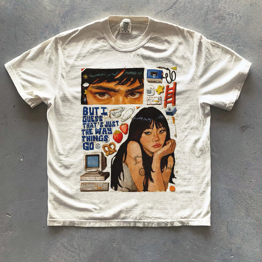 Indie Retro Graphic Tee With Vintage Aesthetic