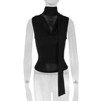 Tank Top For Women V Neck Sleeveless Knit