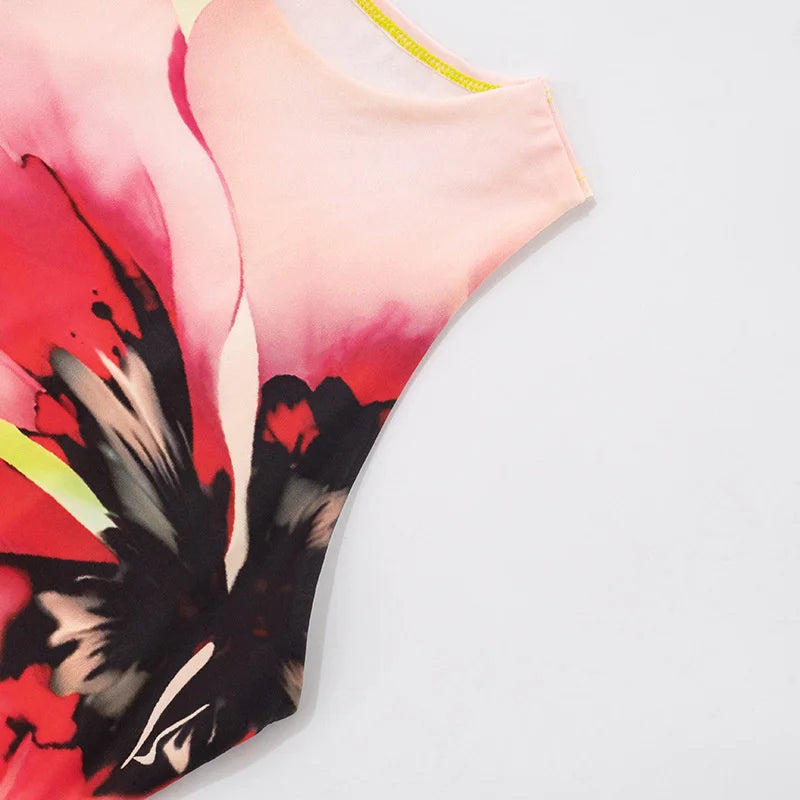 Floral Sleeveless Maxi Dress