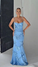 Embroidered Corset Dress With Sleeveless Silhouette