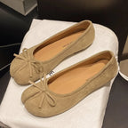 Tabi Style Leather Flats For Women Cozy Split Toe Slip On Shoes