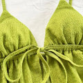 Verdant Cami Set With Drawstring Top And Elastic Waist Shorts In Soft Knit Fabric