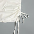 Activewear Set For Women With Chest Pad Vest And Skirt