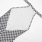 Polka Dot Halter Romper For Women Backless Sleeveless Slim Fit