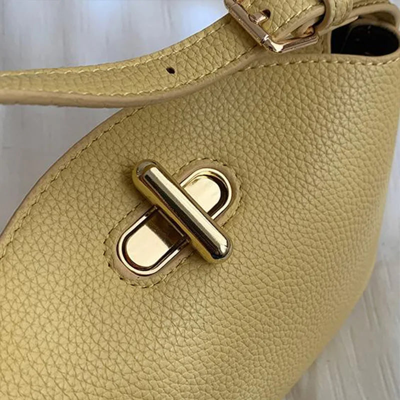 Soft Leather Bucket With Gold Button Tassel Luxe Everyday Shoulder Satchel For Women