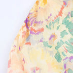 Sunlit Floral Halter Neck Maxi Dress