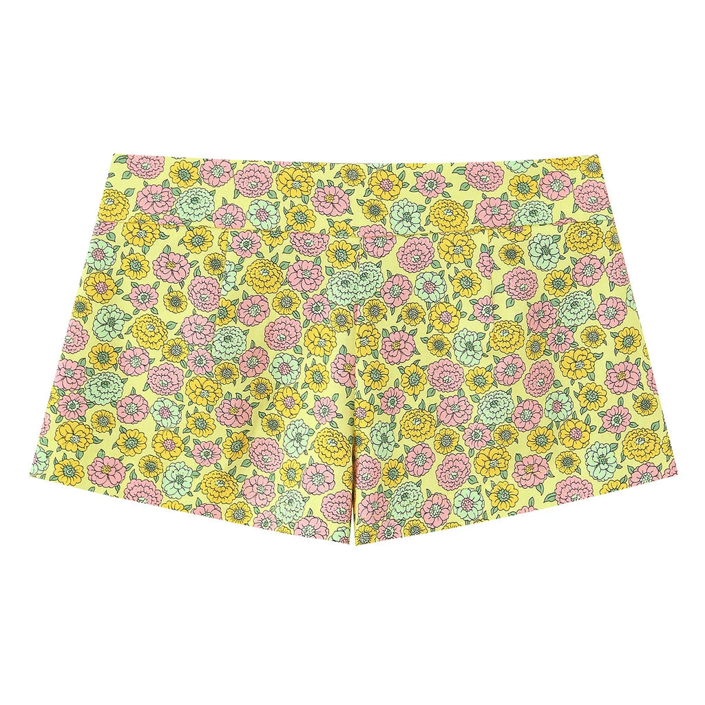 Floral Halter Backless Two Piece Set With Slim Vest And Mini Shorts For Summer