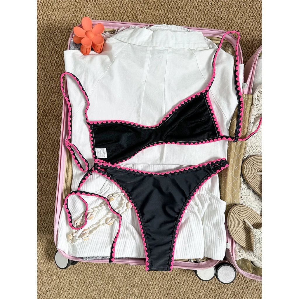 Floral Brazilian Bikini Set Two-Piece Swimsuit
