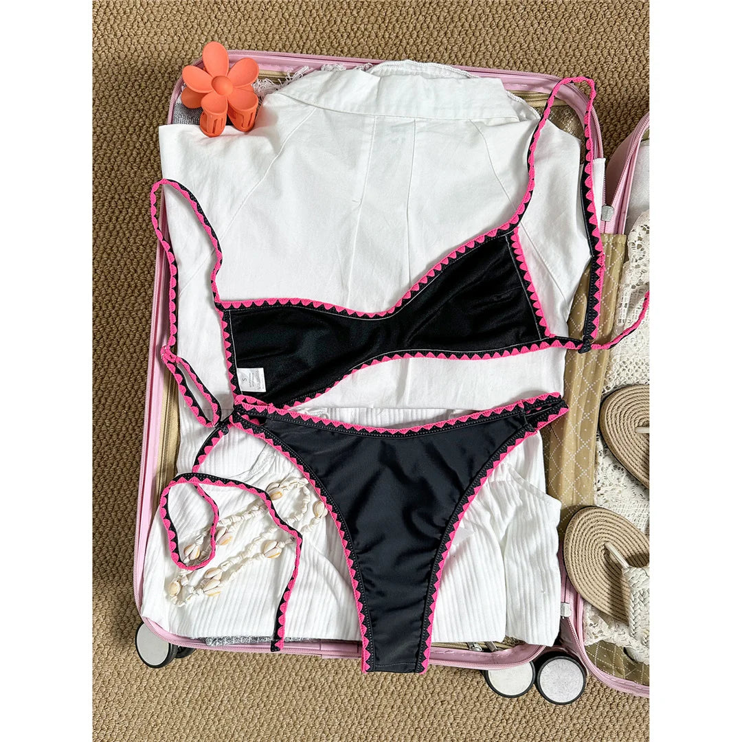 Floral Brazilian Bikini Set Two-Piece Swimsuit