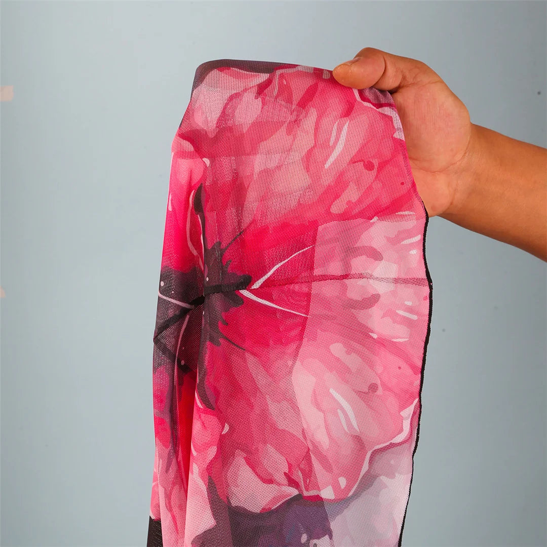 Flowers Printed With Skirt Halter Bikini Three-pieces Bikini set