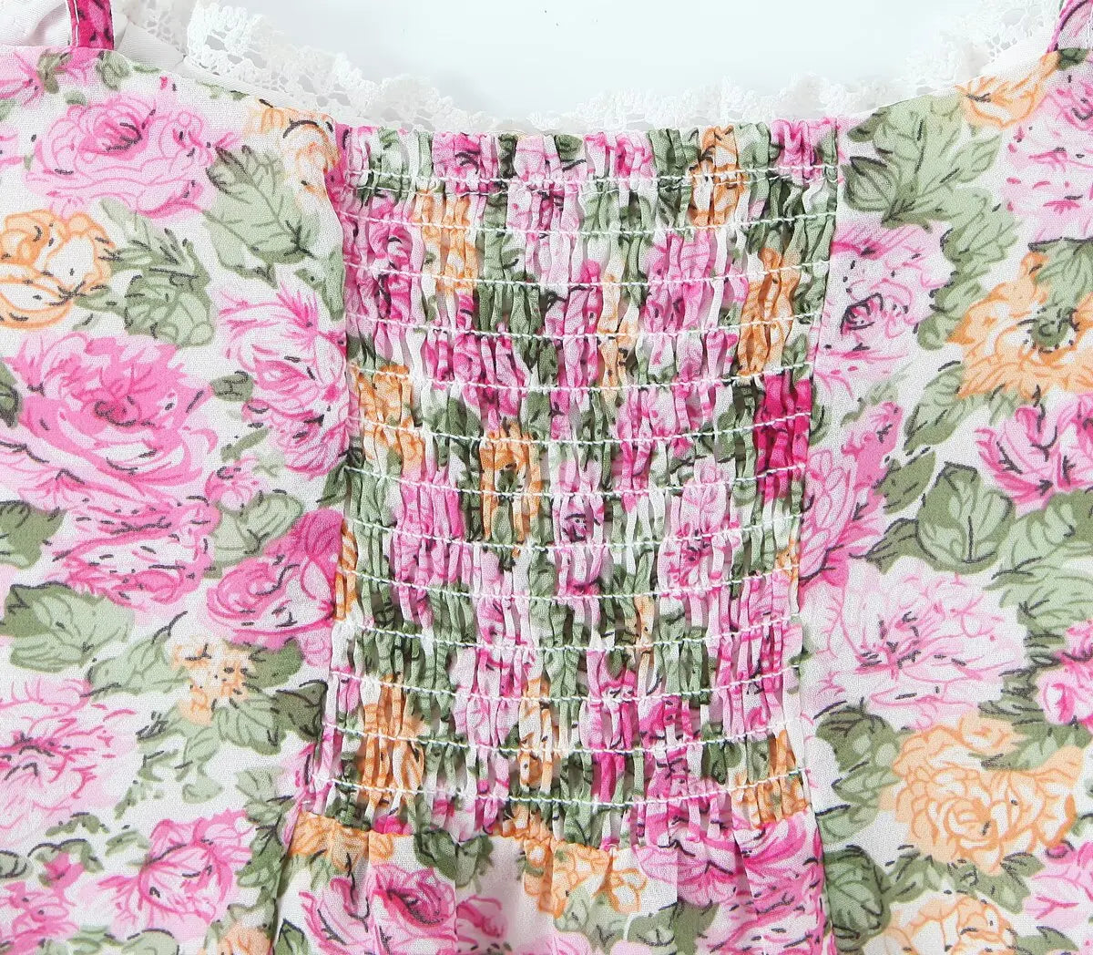 Floral Print Sexy Sling Mini Women Lace Spliced O Neck A-line Dress