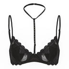 French Embroidered Romance Push Up Bra Set With Steel Ring Delicate Lace And Seductive Coverage