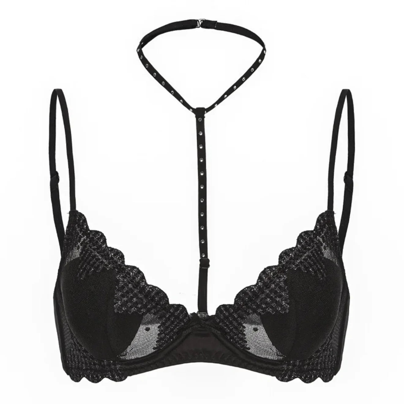 French Embroidered Romance Push Up Bra Set With Steel Ring Delicate Lace And Seductive Coverage