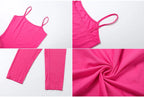 Slim Backless Playsuit With Low Neck High Waist Silhouette Ultra Stretch Sporty Romper