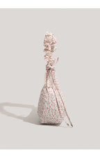 Fairycore Floral Canvas Shoulder Bags With Drawstring