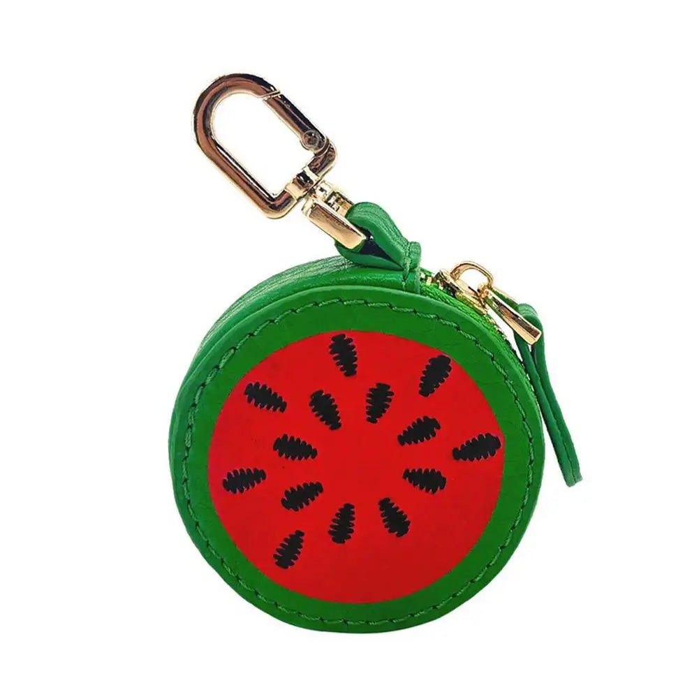 Fruit Shape Design Coin Purse In Mini Wallet With Cute Key Chain
