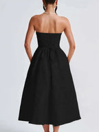 Backless Halter Evening Dress With Lace Jacquard For Elegant Special Occasions