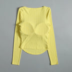 Women Long Sleeve With Chest Pads