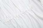 Elegant Backless Halter Ruched Long Dress With Striped Detailing