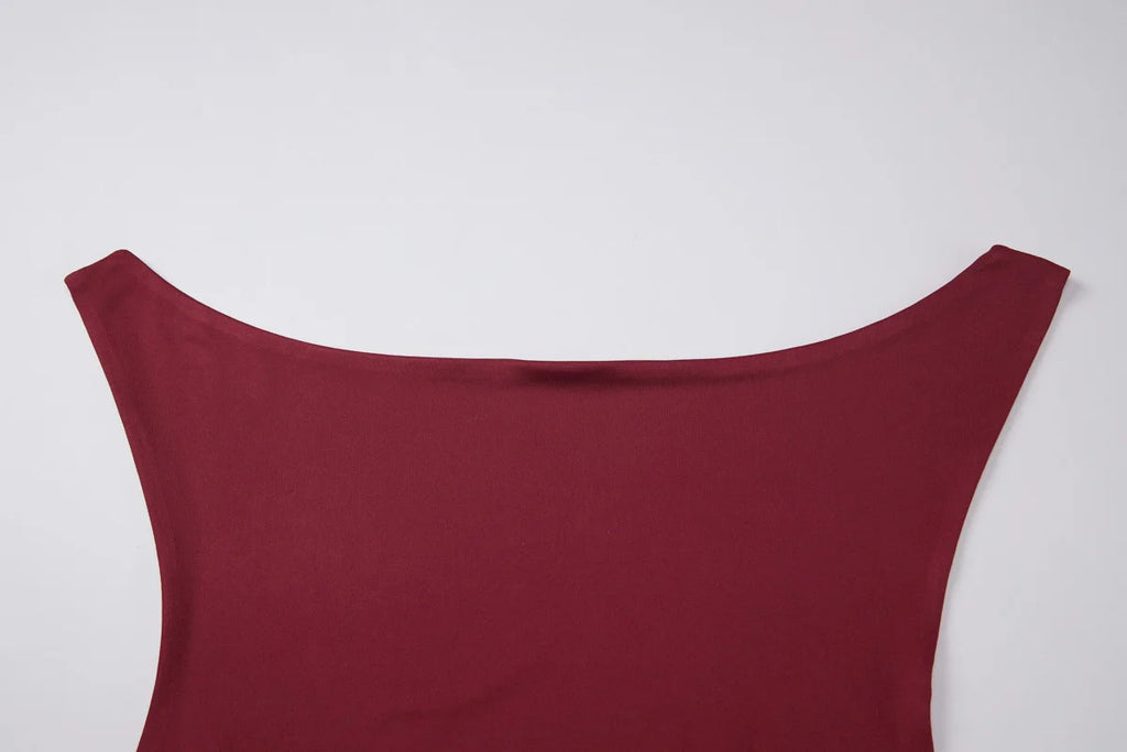 Halter Backless Irregular Slim Fit Tank Top