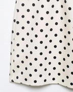 Polka Dot Cutout Bow Front Mini Dress