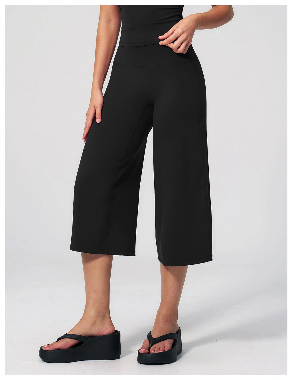 High Waist Wide Leg Yoga Pants For All Day Comfort