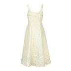 Backless O Neck Sling Maxi Dress A Line Slim