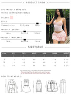 Retro Style Set For Summer Elegant Backless Camisole Top And Tiered Mini Skirt