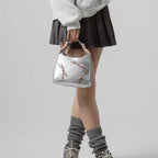 Dreamy Harajuku Bow Bucket Bag Blue Crossbody