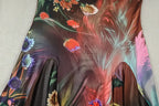 Floral Halter Maxi Set With Backless Design