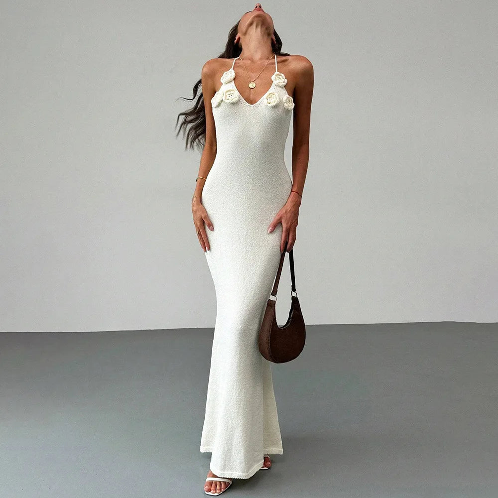 Women Knit Spaghetti Strap Sleeveless