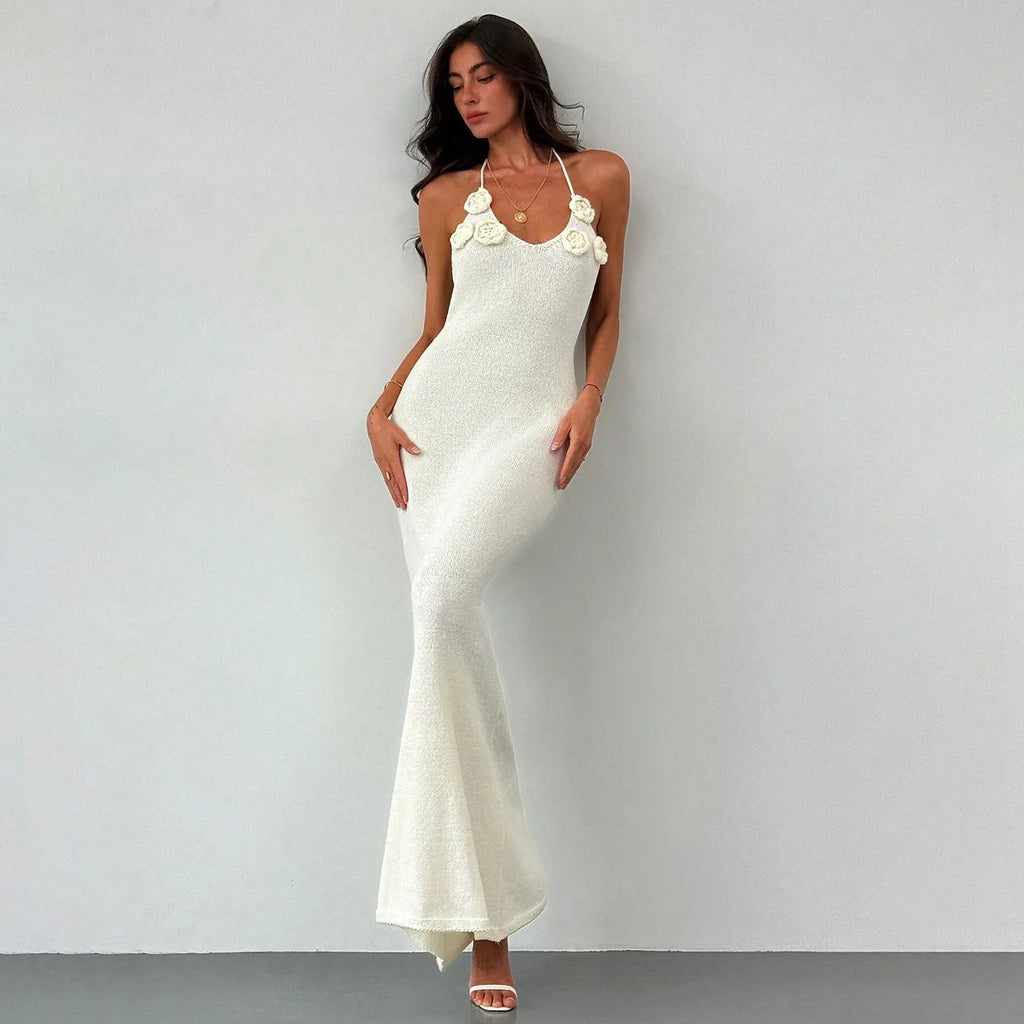Women Knit Spaghetti Strap Sleeveless
