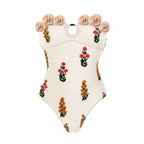 Midnight Goddess Swimwear With Sheer Cover Up
