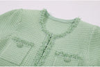 Beaded Knit A Line Dress