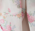 Contrast Color Floral Print Sling Mini V neck Spliced Chest Push Up Back Backless Short Dress
