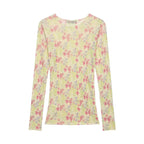 Floral Knit Top With Fresh Spring Vibe
