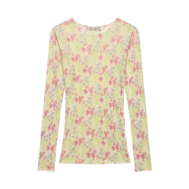 Floral Knit Top With Fresh Spring Vibe