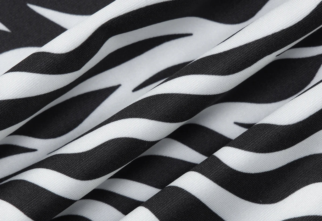 Zebra Print V Neck Backless Ruched Crop Tank Top