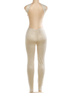 Polka Dot Halter Backless Two Piece Set