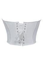 V Neck Matte Strapless Corset Top For Sleek Shaping