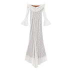 Lace Evening Dress Sleeve Elegant Party Gown